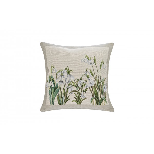 Poszewka dekoracyjna 45x45 cm Przebiśniegi