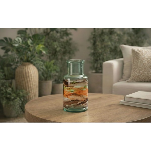 Butelka dekoracyjna 28 cm Watercolor brązowa F2042