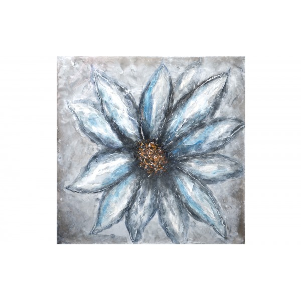 Obraz 100x100 cm Niebieski Kwiat