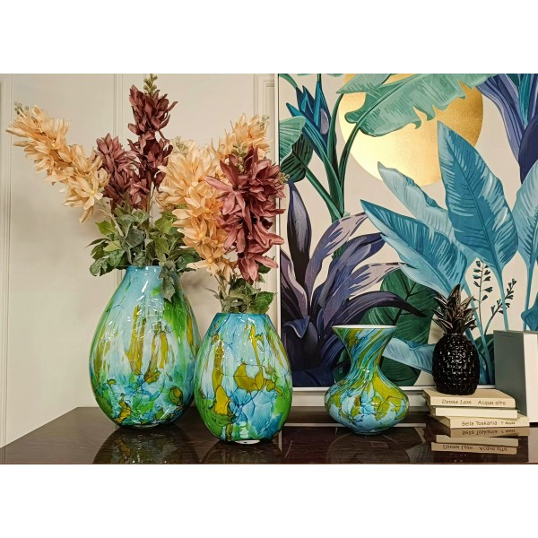 Wazon szklany 2341/40  C94  wys. 41cm