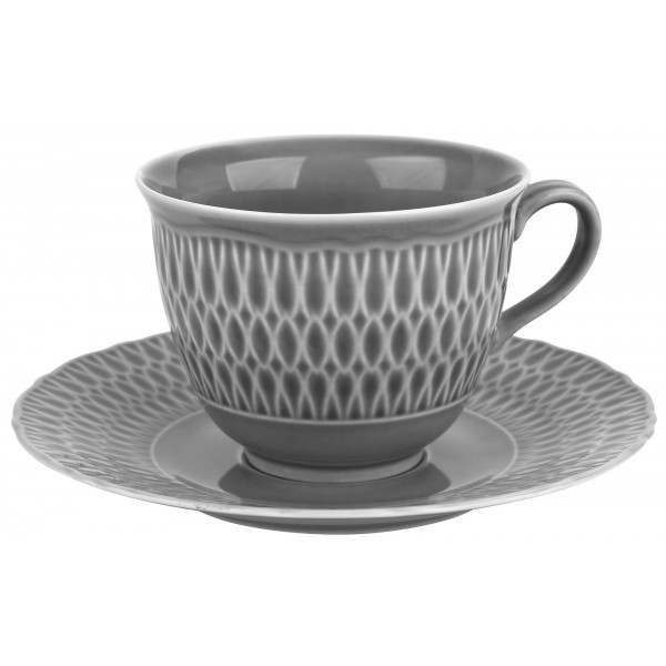 Filiżanka + spodek 250ml/16 cm Sofia Szara