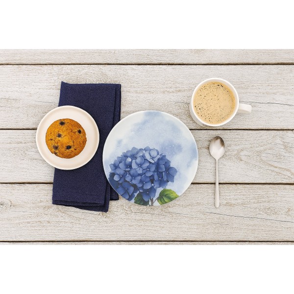 Talerz deserowy 21 cm Hortensja Blue 643KJ/9202
