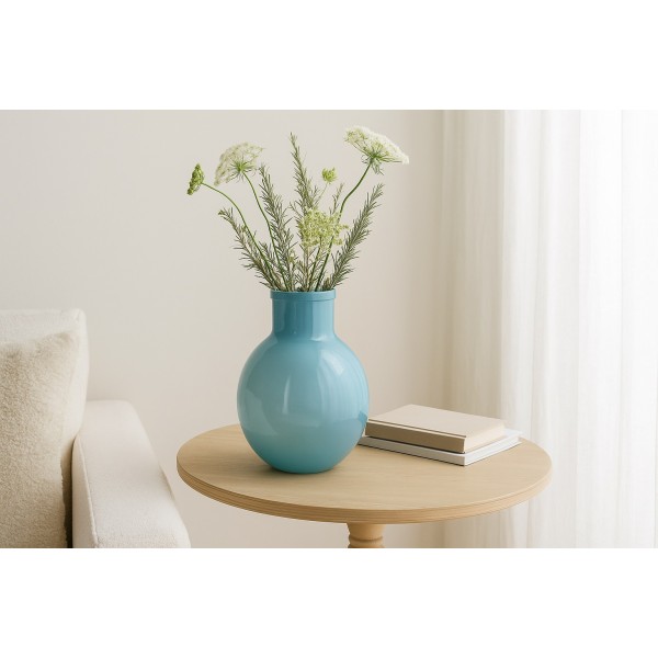 Wazon szklany 31 cm niebieski 5126c San Miguel