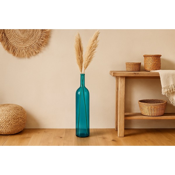 Butelka dekoracyjna wazon 100 cm niebieska 4765 San Miguel