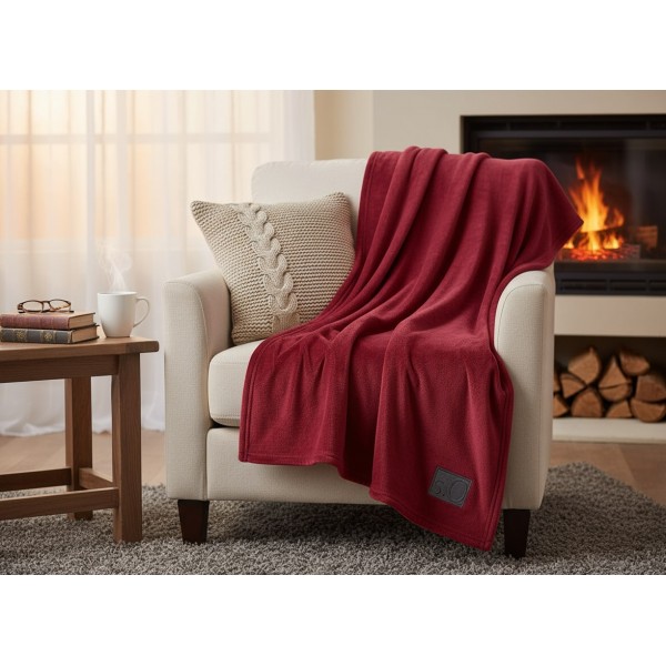 Koc 150x200 cm Kuschelsoft 3638-430 bordowy