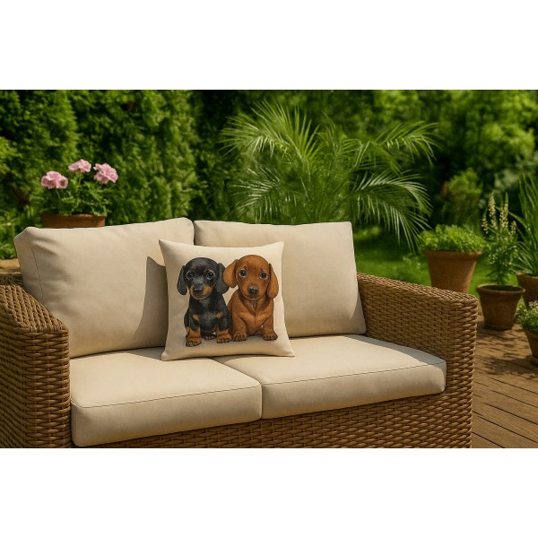 Poszewka dekoracyjna 45x45 cm Jamniki