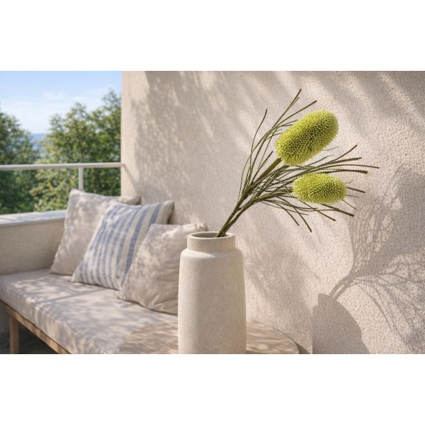 Kwiat sztuczny Banksja 72 cm zielona