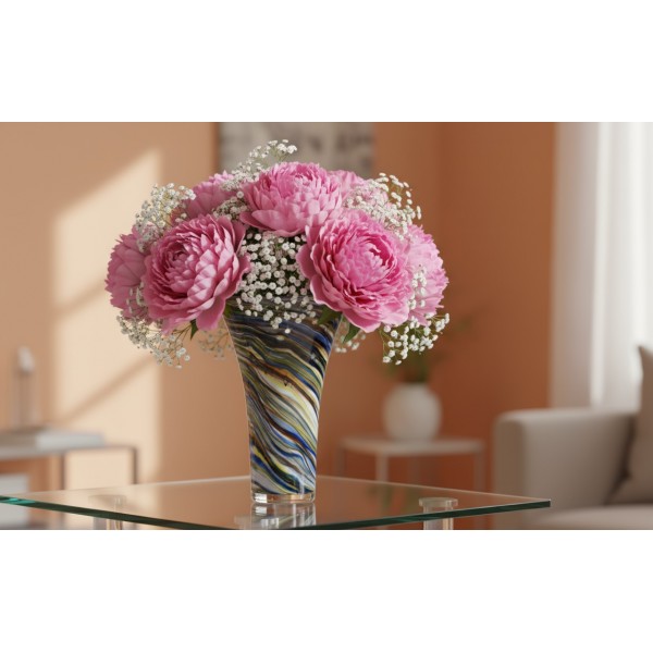 Wazon szklany 28 cm kolorowy 2310/C256