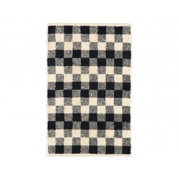 Ręcznik bawełniany 30x50 cm Natural Karo 6217-39 czarny