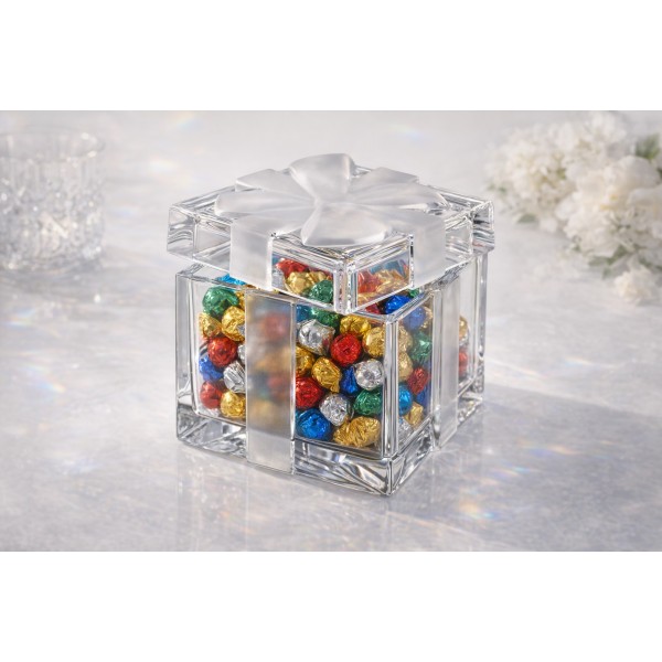 Bombonierka kryształowa Quadro Bohemia