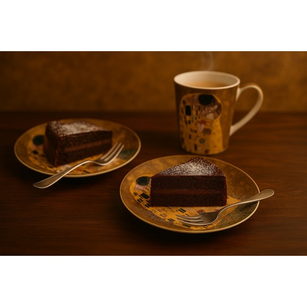 Komplet 2 talerzy deserowych 19 cm The Kiss Classic