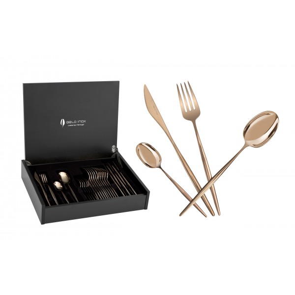 Sztućce 6/24 Spirit Titanium Bronze Belo Inox