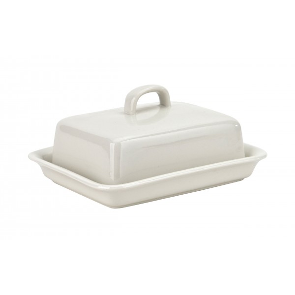 Maselnica porcelanowa z pokrywą 14x17 cm Simple