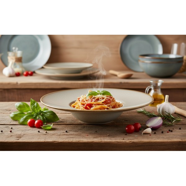 Talerz do pasty 28 cm Ombres Beż Jasny