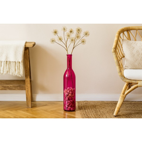 Butelka dekoracyjna wazon 100 cm różowa 4765 San Miguel