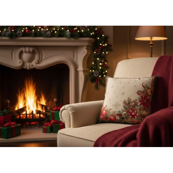 Poszewka dekoracyjna 45x45 cm Stroik zielony