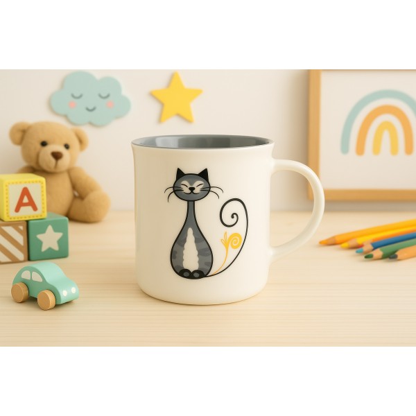 Kubek porcelanowy 330 ml Filemon Kotek