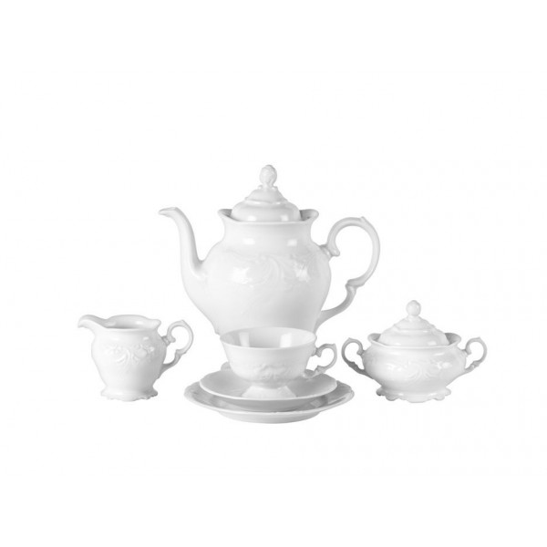 Serwis kawowy 12/39 Fryderyka Biała C001