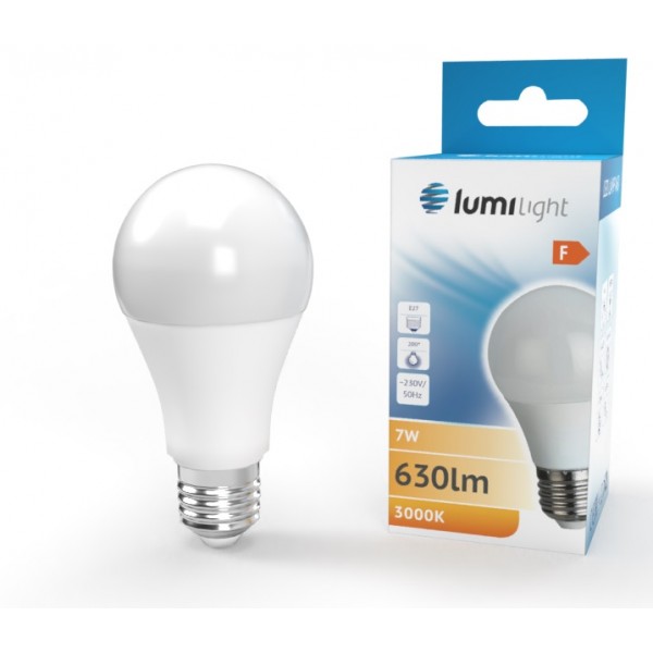 ŻARÓWKA LED A60 E27 7W CIEPŁA LL6006