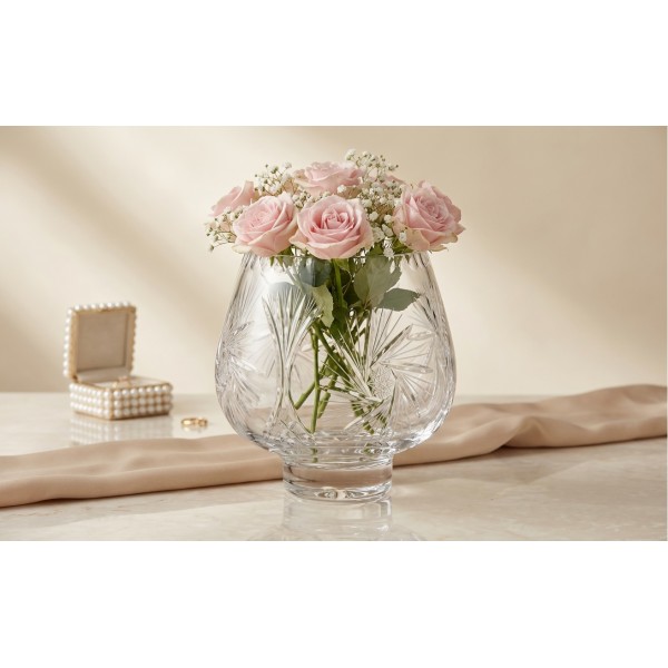 Wazon kryształowy 20 cm niski 1232-247