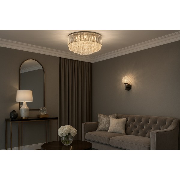 Plafon kryształowy Frost Chrome 60253/16