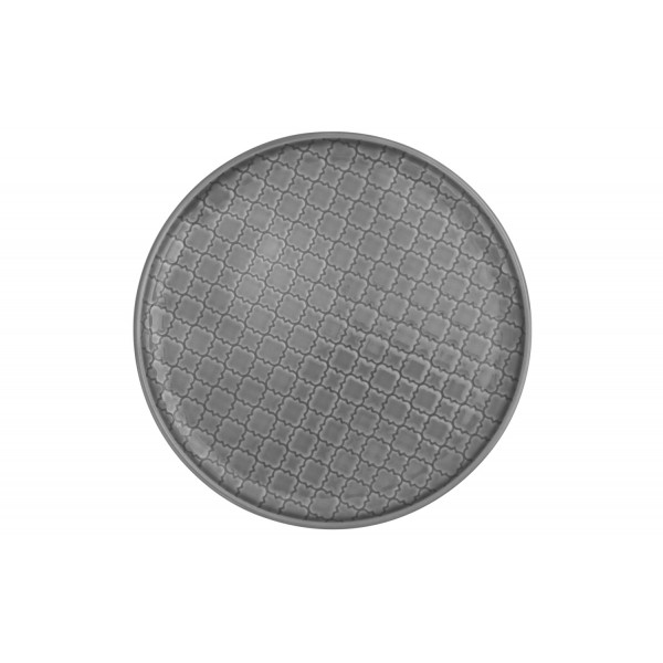 Talerz płytki deserowy 20cm Marrakesz szary K1