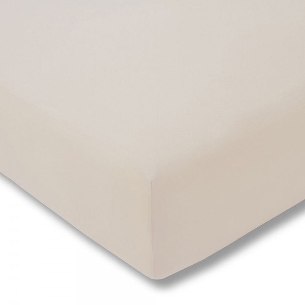 Prześcieradło z gumką zwirn-jersey 200x200 cm BEIGE jersey