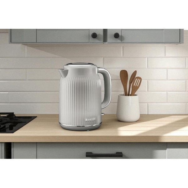 Czajnik elektryczny 1 7 L Vintage szary
