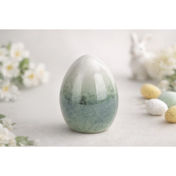 Ozdoba Jajko 9 5 cm niebieskie GJ0070