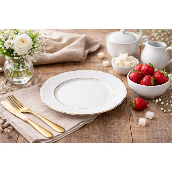 Kpl. 6 talerzy deserowych Maria Teresa Gold