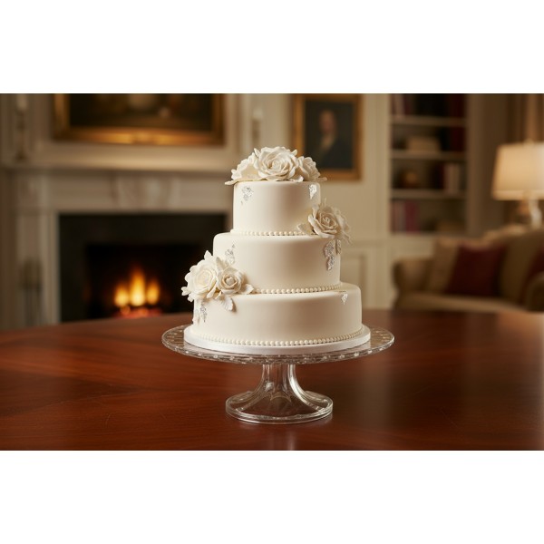 Kryształowa patera na nodze 30 5 cm Windsor Bohemia