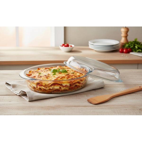 Naczynie żaroodporne z pokrywką 2 5 L Smart Touch Simax