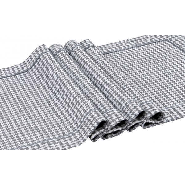 Bieżnik na stół 50 x 150 cm Kent 090 ciemny szary