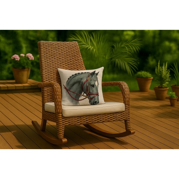 Poszewka dekoracyjna 45x45 cm Czarny Koń