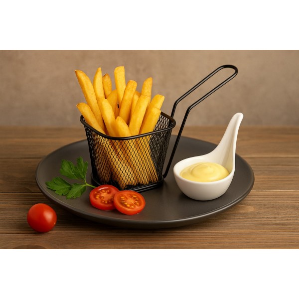 Koszyk do serwowania frytek czarny MPLCo
