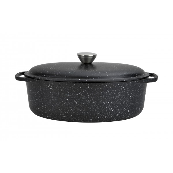 Brytfanna z pokrywą 4 L owalna Rosso z aluminium