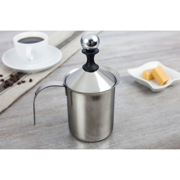 Spieniacz do mleka 0 8 L ręczny Kulka Tadar