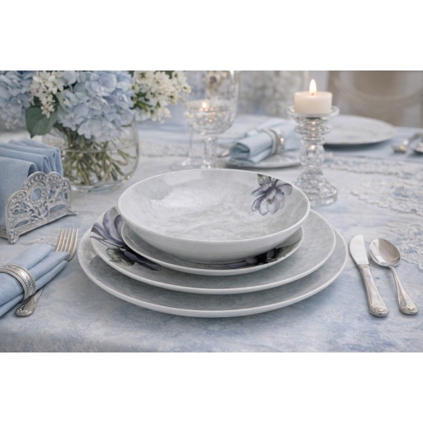 Komplet talerzy dla 6 osób 18 el. Roma/Boss 9218 Magnolia