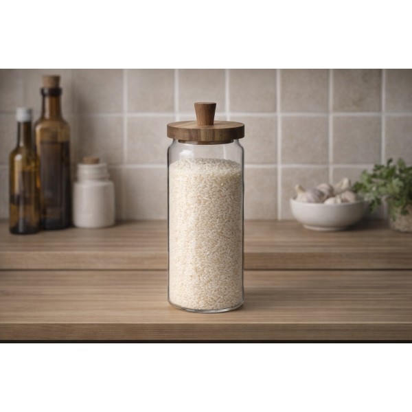 Słoik szklany z pokrywką 1350 ml Modern 1404