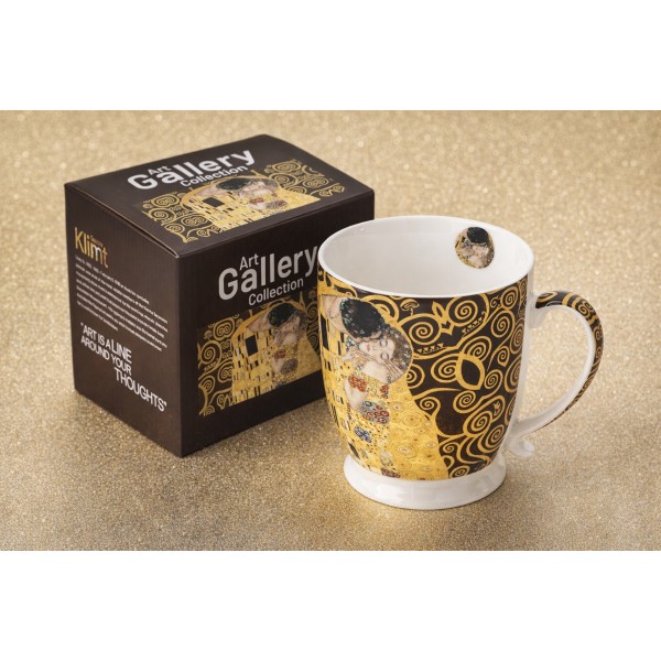 Kubek porcelanowy 480 ml The Kiss Brown