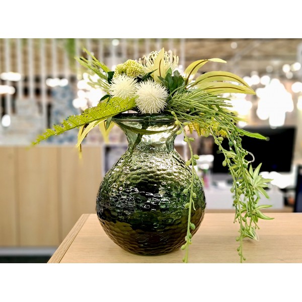 Wazon szklany 24 5 cm Paradise zielony San Miguel C466