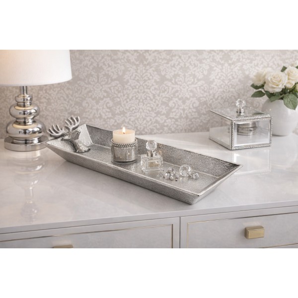 Taca dekoracyjna 39x15 5 cm Głowa Jelenia