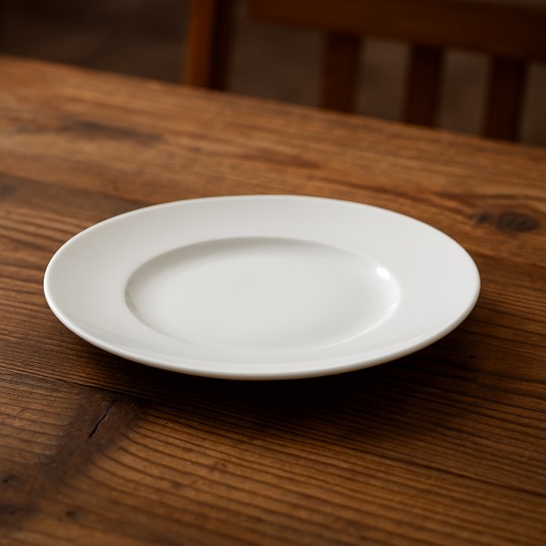 Talerz płytki 23 cm Amelia Biała