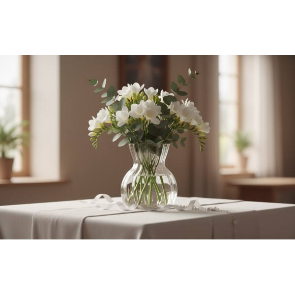 Wazon szklany 19 cm z optykiem