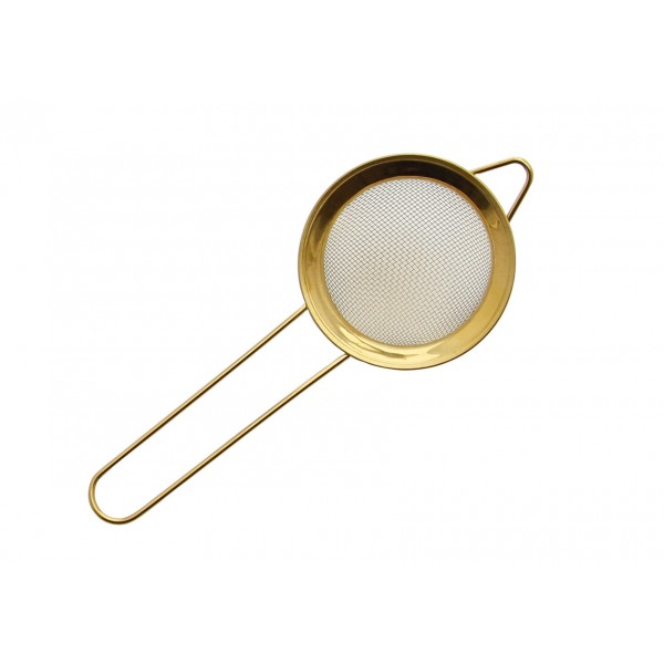 Sitko stalowe 8 cm z rączką złote