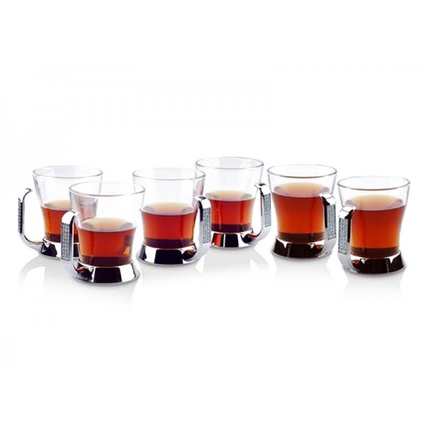 Komplet 6 szklanek 200ml Glitter