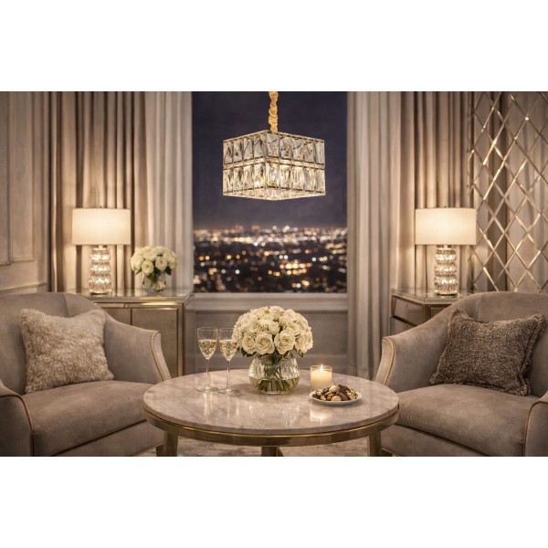 Lampa wisząca kryształowa Cristal 66075A/8