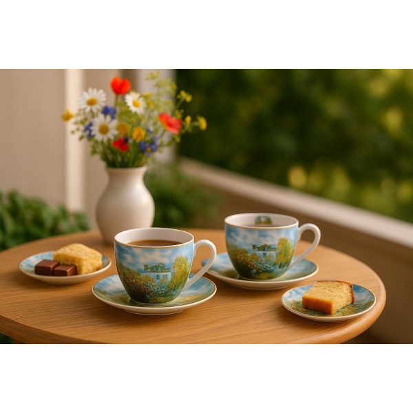 Komplet 2 filiżanek 270 ml + spodki The Artist’s Garden at Vétheuil