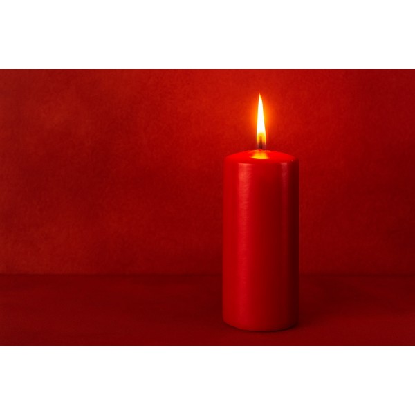 Świeca klubowa 15 cm czerwona lakier KL-5 150/58