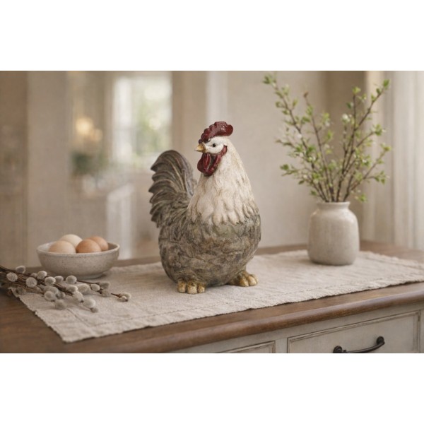 Figurka dekoracyjna Kogut 21 7 cm ceramiczny